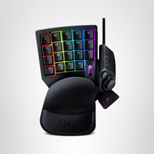 Razer Tartarus V2 Gaming Keypad: Mecha Membrane Key Switches - One Handed Keyboard - 32 Programmable Keys - Customizable Chroma RGB Lighting - Programmable Macros - Snap Tap - Black