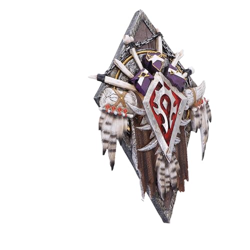Nemesis Now World of Warcraft Horde Wall Sign 30cm Resin Red Official World of Warcraft Merchandise, Gaming Wall Hanging, Gaming Display Piece, Cast From Finest Resin Hand Painted