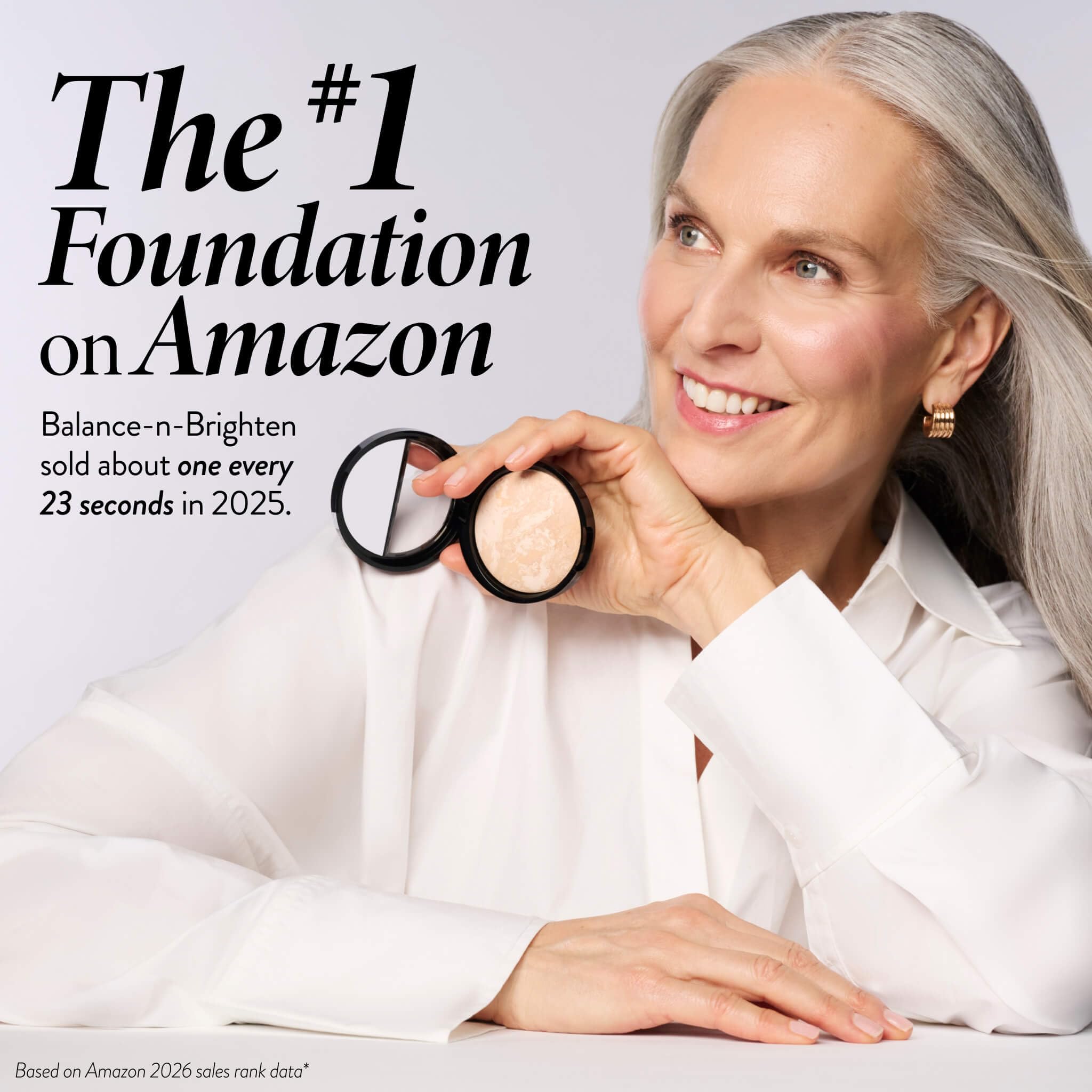 LAURA GELLER NEW YORK Baked Balance-n-Brighten Foundation with Kabuki Brush Makeup Set, Light