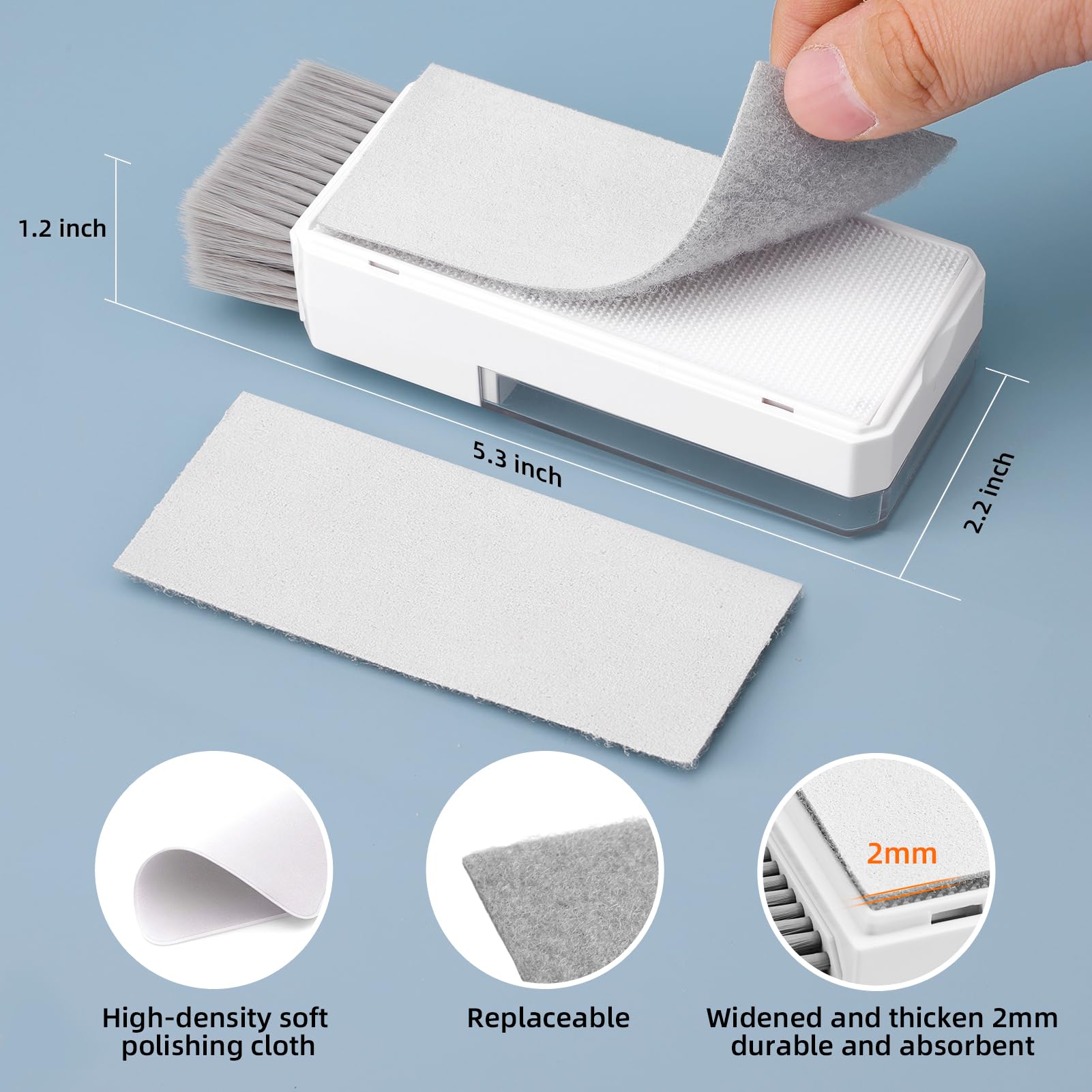 Keyboard Cleaning Kit Laptop Cleaner, All-in-1 Computer Screen Cleaning Brush Tool, Multi-Function PC Accessories Electronic Cleaner Kit Spray for iPhone iPad Macbook Earbud Camera Monitor with Patent