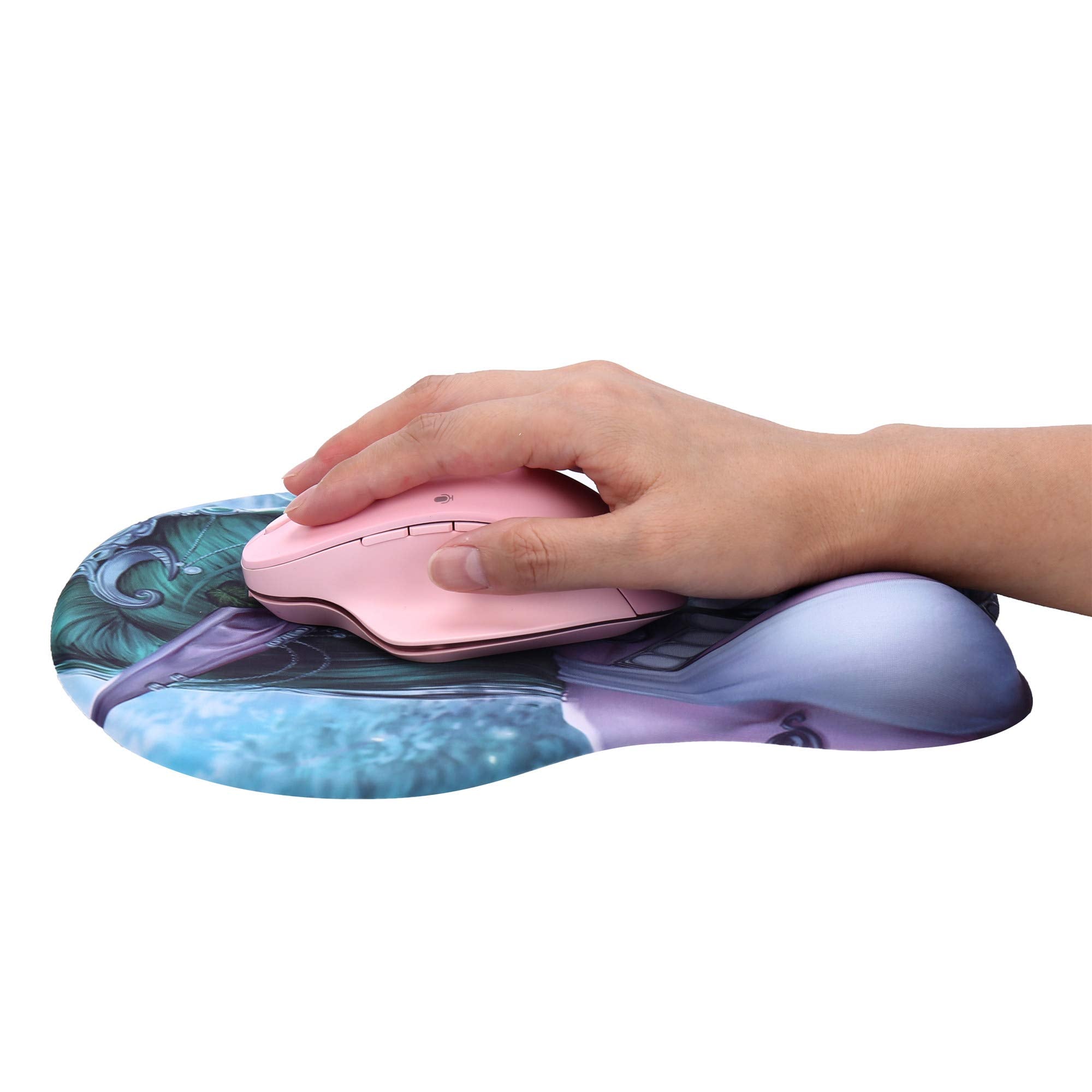 HLXFF3 Wow Sylvanas Tyrande 3D Anime Mouse Pads 2Way Skin (Tyrande 1)