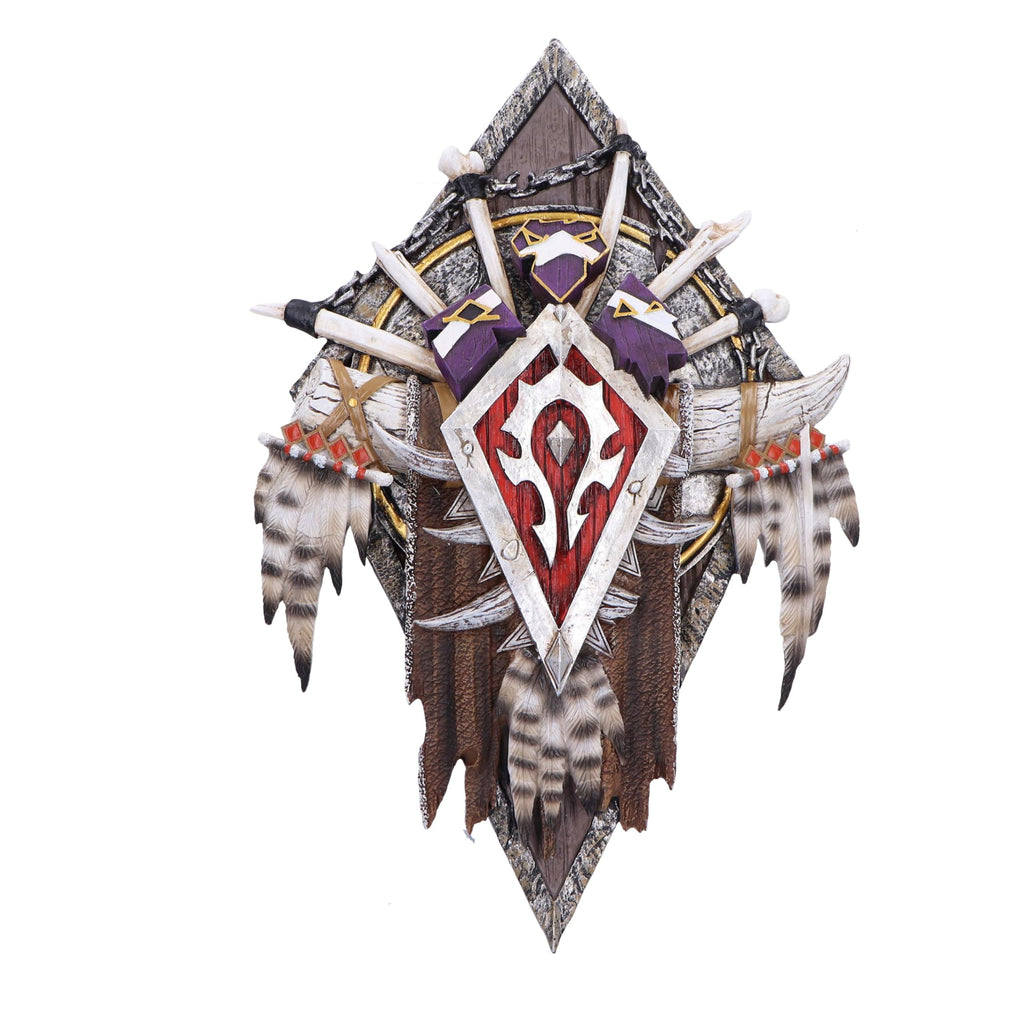 Nemesis Now World of Warcraft Horde Wall Sign 30cm Resin Red Official World of Warcraft Merchandise, Gaming Wall Hanging, Gaming Display Piece, Cast From Finest Resin Hand Painted