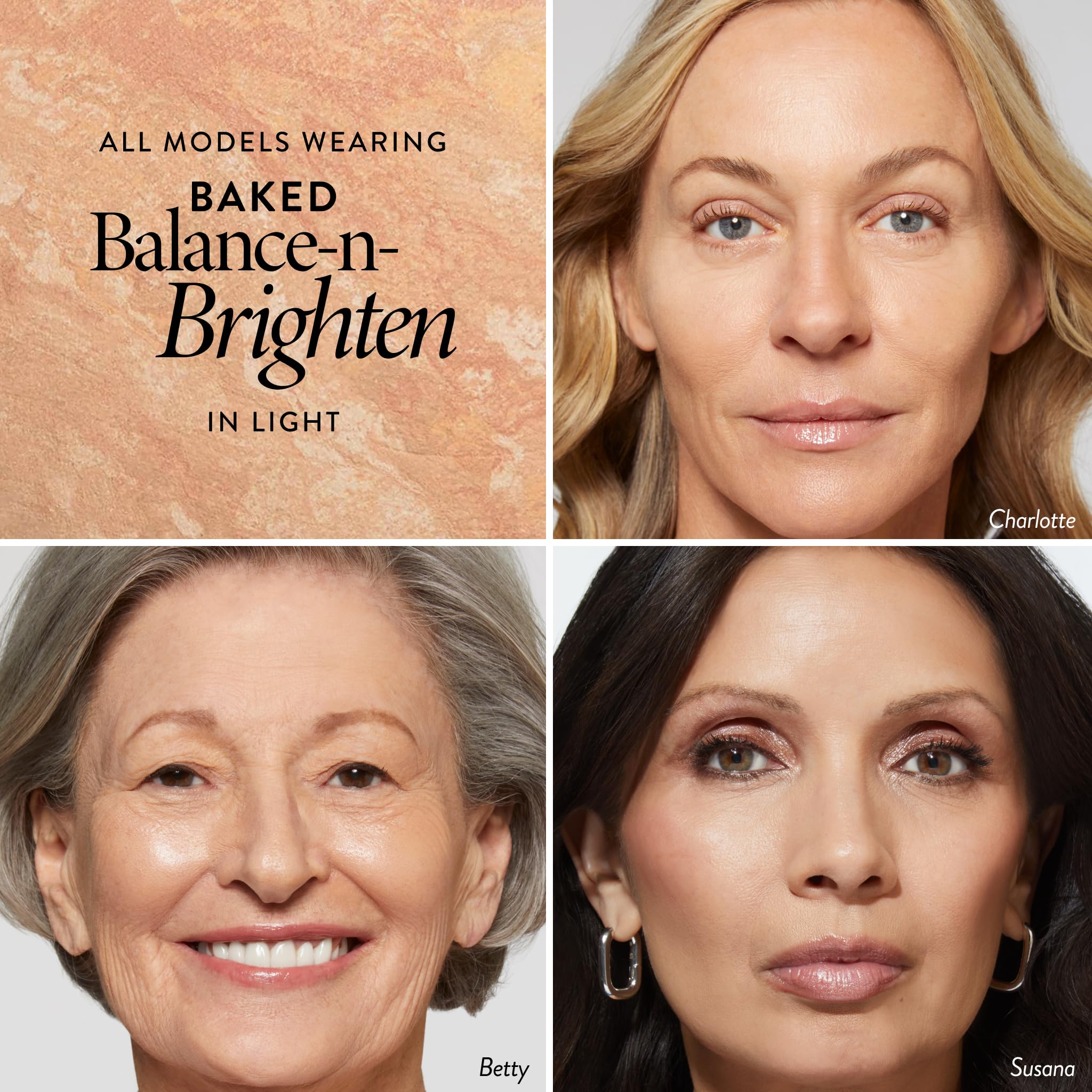 LAURA GELLER NEW YORK Baked Balance-n-Brighten Foundation with Kabuki Brush Makeup Set, Light