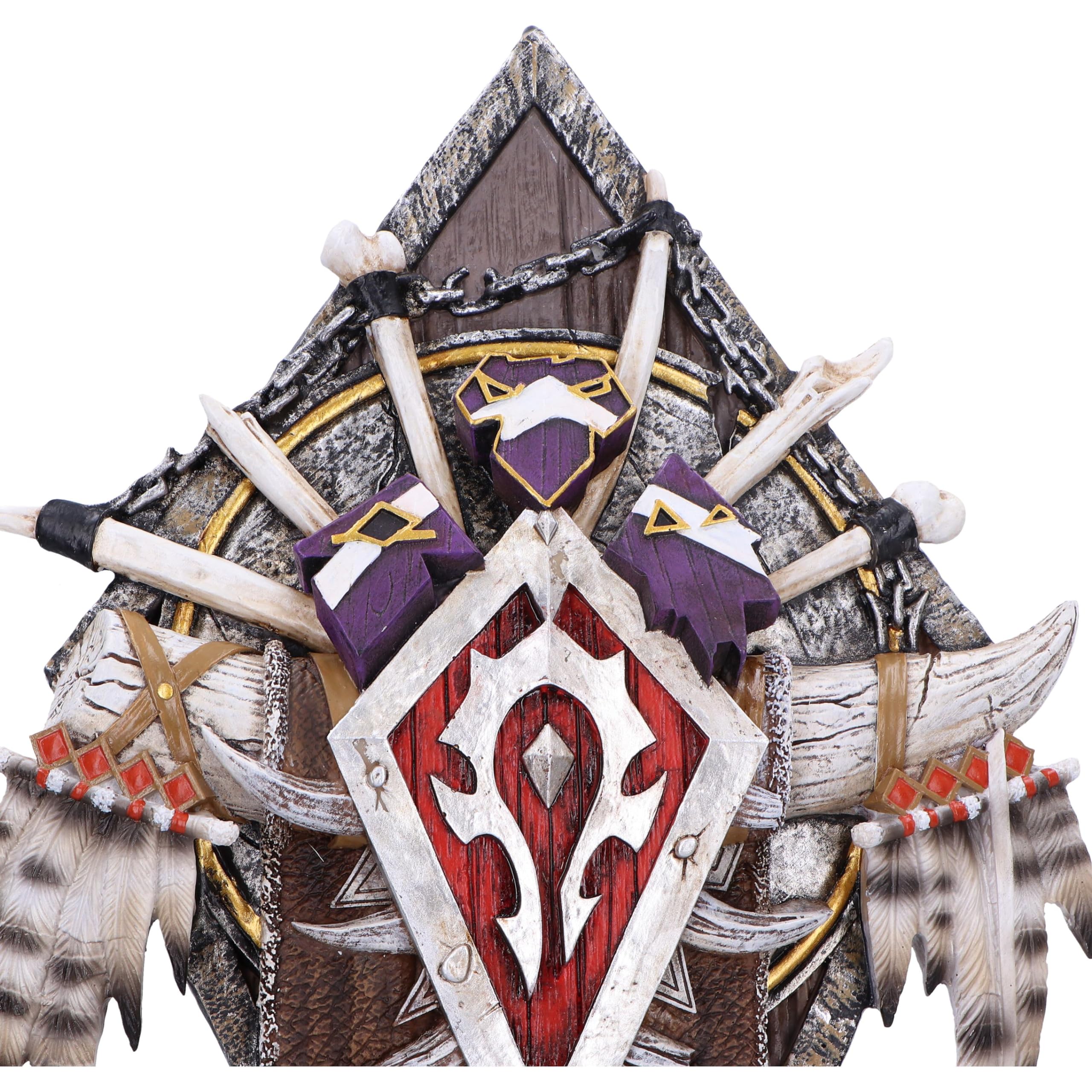 Nemesis Now World of Warcraft Horde Wall Sign 30cm Resin Red Official World of Warcraft Merchandise, Gaming Wall Hanging, Gaming Display Piece, Cast From Finest Resin Hand Painted